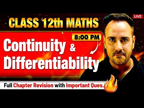 Class 12th Maths Marathon 🚀| Continuity & Differentiability by Ushank Sir | Boards Revision