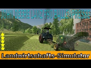 LS22 Modvorstellung - JOHN DEERE LANZ F80 BALLENPRESSE V1.0.0.0 - Ls22 Mods