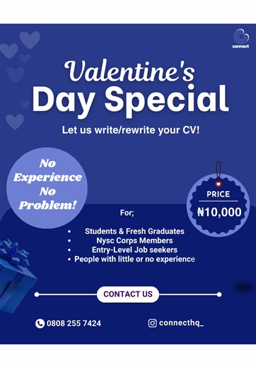 Most CVs don’t get rejected because you’re not smart. They get rejected because they don’t show value. In this video, I shared 3 CV truths most people never tell you, the small things that make recruiters pause, read, and actually shortlist you. If you’ve been applying and hearing nothing back, it’s not because you’re lazy or unserious. You were just never taught how to position yourself properly. And that’s exactly why I’m running a Valentine’s Special: Done-For-You CV Writing 💌 Perfect for en