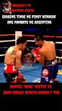 grabeng tinde ng tinaguriang ahas ng Philippine boxing winasak ang pambato ng Argentina #boxingfans