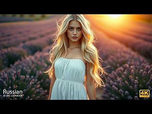 4K AI Art Lookbook｜Sunlit AI Model Wearing White Sundress in Lavender
