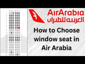 How to select seat in air arabia flight ll choose window seat in air arabia flight