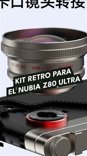 91K views · 3.9K reactions | Nubia presenta un kit de fotografía para el Z80 Ultra que lo convierte en una cámara de estilo retro con lentes intercambiables. | Isa Marcial | Facebook
