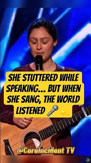 She Stutters When She Speaks...But Wait Till You Hear Her Sing 🎤💫 #agt #americasgottalent #viral