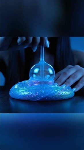ASMR: Blowing a Giant Bubble with Slime 🫧 #Slime #ASMR #AI