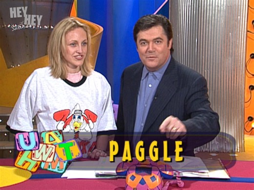 It’s Magic Word time - where definitions run wild. From board games and musical acts to foreign currency and Red’s very mysterious bulge, can you crack the meaning of “paggle” before our contestant does? This clip is from 1997, episode 41. | Hey Hey It's Saturday