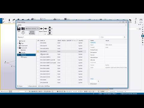 Tekla Structures 2021: The Renewed Shape Catalog