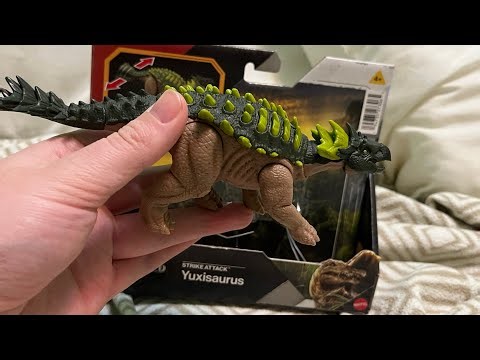 Yuxisaurus Strike Attack Jurassic World Rebirth Mattel Dinosaur Toy Review