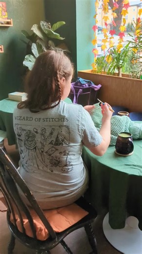 Wizard of Stitches shirt seen in the wild at @Second Story Books a magical place filled with magical things ✨