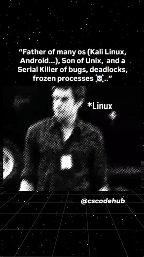 Onizuka | CS Professor on Instagram: "“Linux: Written in C. Inspired by Unix. Copied the structure and killed the competition.” Follow @cscodehub for more cs humour ❤️ -- #AI #MachineLearning #DeepLearning #DataScience #BigData #CyberSecurity #EthicalHacking #CloudComputing #DevOps #IoT #CBSEBoard #school #class12 #class12 #computerscience #bsc #bca -- Computer Science, CS Students, Programming, Coding, Software Development, Tech, STEM, Algorithms, Data Structures, Object-Oriented Programming Py