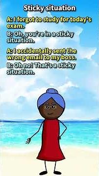 "Sticky situation": What does it mean in English? [ ForB English Lesson ] #shorts