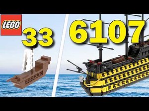 Lego Pirate Ships in Different Scales - Size Comparison