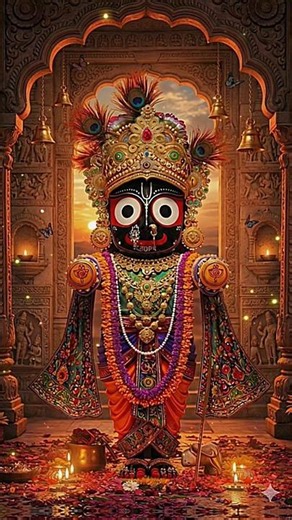 Divine Darshan of Lord Jagannath | Abstract Spiritual Art
