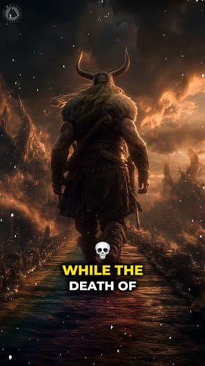 Is Heimdall the First God to Die at Ragnarök? #RagnarokTheories #FinalBattle #FirstToFall While the death of Baldr is the great tragedy that precipitates Ragnarök, it's possible Heimdall is the first of the Æsir to die during the final battle itself. As the fire giants led by Surtr charge the Bifröst, Heimdall is the only one there to meet them | Norse Mythology Clips