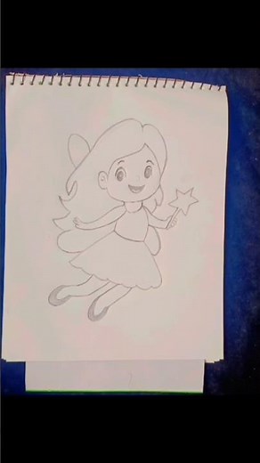 🧚‍♀️ How to Draw a Beautiful Fairy Girl | Simple Drawing#fairy drawing#pencil #drawing