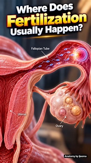 Where Does Fertilization Happen? Fallopian Tube & Ampulla Explained #shorts