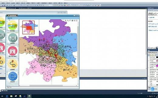 C# ArcEngine二次开发，旅游规划系统。最短路径分析，缓冲区分析，窗体更换皮肤，ArcGIS。缩放到选中要素。