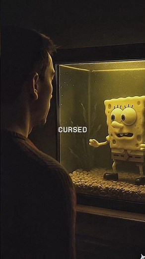 The Cursed SpongeBob Fish Tank at 3AM! #fnaf #spongebobsquarepants #spongebob #shorts #shortvideo