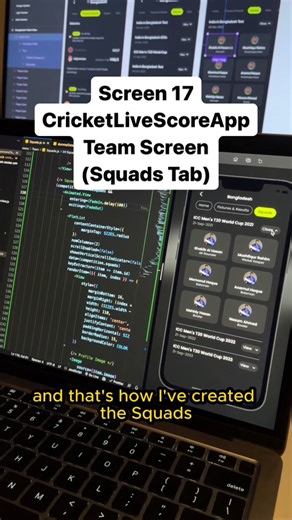 1.4K views | Screen 17 Team Screen (Squads Tab) from Cricket Live Score app in React Native #reactnative #developer #programming #AppDevelopment #coding #learntocode #speedcode #beginnerprogramming | ByProgrammers | Facebook