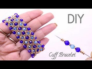Luxury Bracelet: Dazzling Beaded Bracelet Made With Bicone & Seed Beads