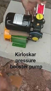 How to install pressure pump/Kirloskar pressure pump/pressure pump for home use