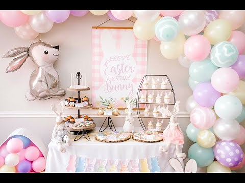 How to create a DIY Easter Bunny Party with printable decorations and accessories | Hadley Designs