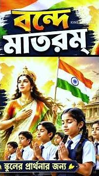 স্কুলের প্রার্থনার জন্য🙏 বন্দে মাতরম্ 🇮🇳 Vande Mataram - School Prayer Song📌 National Song of India