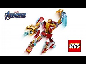 LEGO Marvel 76203 Iron Man Mech Armor Speed Build Review