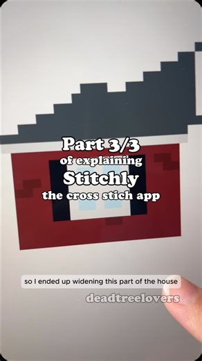 Kaitlen | Cozy Hobbies on Instagram: "Part 3/3: How to use Stitchly—the cross stitch app 🤗🪡 #crossstitch #patternmaking #cozyhobbies #artsandcrafts #fibrearts"
