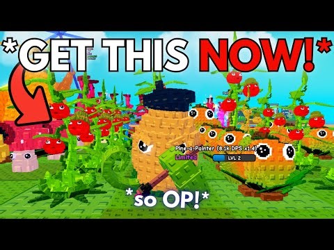 The NEW Pine-a-Painter is OVERPOWERED in Plants vs Brainrots!