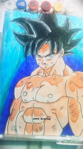 "How to Draw Goku (Dragon Ball Z) Step by Step | Easy Anime Drawing Tutorial"#goku#dragonball#shorts