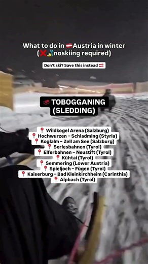 Top Non-Skiing Winter Activities in Austria 🇦🇹 #austria #travel