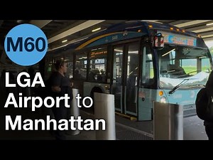 New York City Bus M60, LaGuardia LGA to Manhattan, NYC MTA, Metro Bus, Nova Artic LFS, 4K Bus Ride