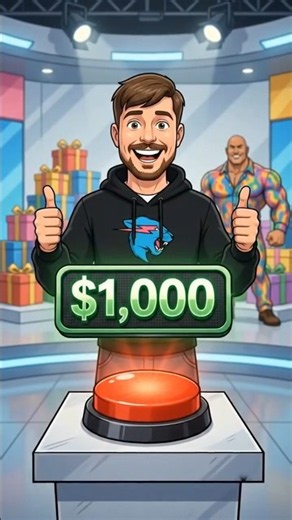 “HIT THE BUTTON, WIN $1,000! 🔴💰” #viral
