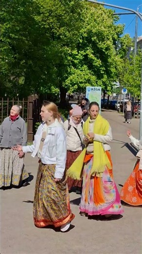 Maha Harinama, chanting of the Holy Names of the Lord in Riga, Latvia, May 11, 2025