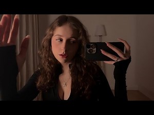 ASMR camera lens taps with clicky inaudible whispers (lots of mouth sounds)