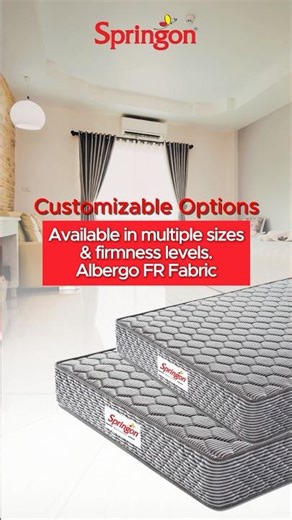 Upgrade your hospitality standards with Springon Pocketed & Bonnel Spring Mattress Collection