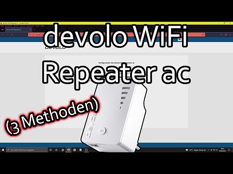Setting up a devolo WLAN Repeater ac (WPS Connect, manual, LAN bridge)