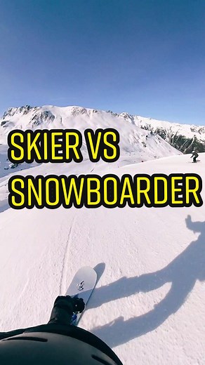 SKIER VS SNOWBOARDER: Epic Race on the Steepest Hill in Resort!!!