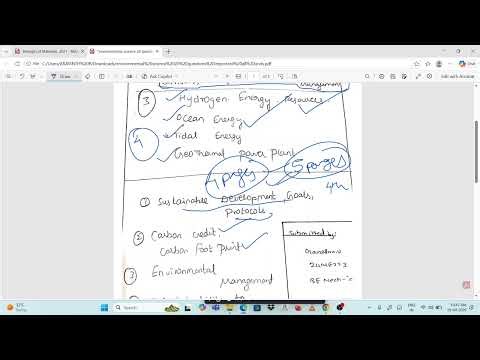 GE3451 Environmental Sciences and Sustainability 25 qns all units complete 