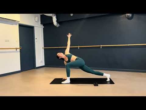Full Body Floor Barre Workout (Mat-Based + Light Weights) | Sculpt, Tone & Strengthen at Home