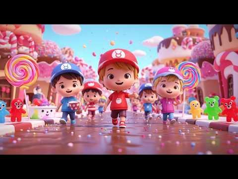 Candy Colors Parade | Fun Color Learning Song for Kids | Nursery Rhymes & Kids Songs