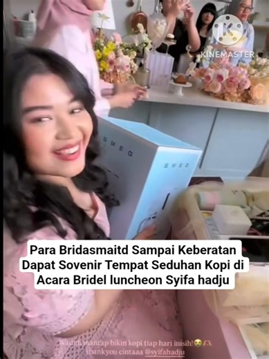 Bridesmaids Object to Taking Home Coffee Brewing Souvenirs Bridel luncheon Syifa hadju