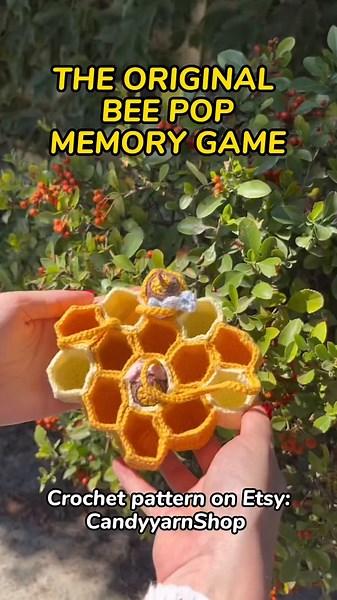 Crochet Bee Memory Game Pattern