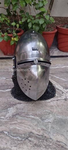 Medieval Italian Bascinet Helmet – 16 Gauge Steel Knight Helmet | Great Quality Armor, - Etsy