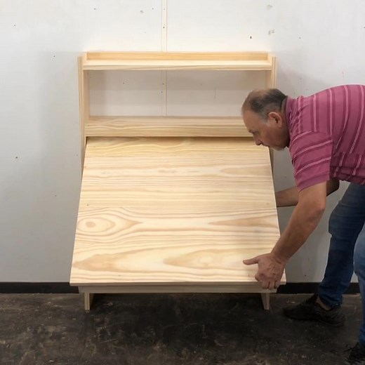 Mesa Abatible con Repisa Fácil de Hacer Tutorial de Carpintería | TodoMadera