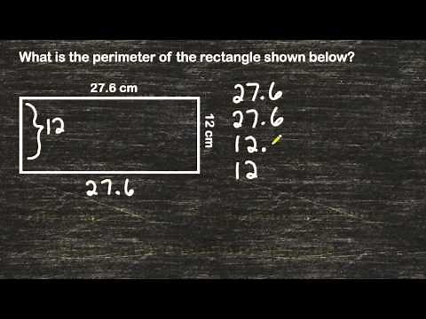 Perimeter Of A Rectangle And Decimals Values