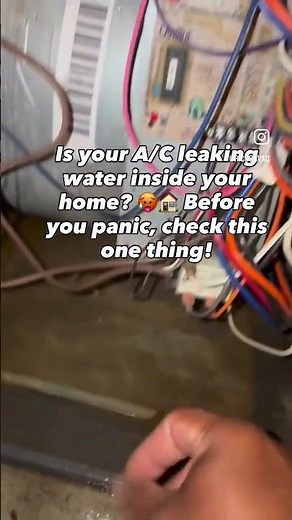 💧 A/C leaking water inside? Turn it off and check this first.
