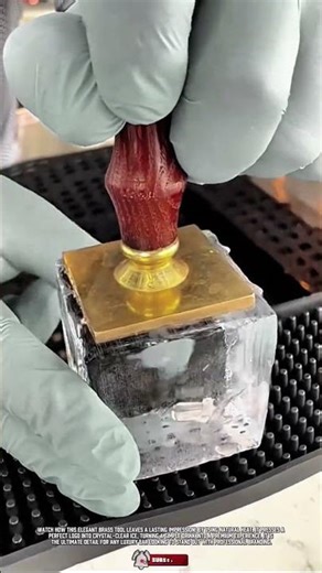 Special Tool Ice Stamper to Create Custom Branded Cocktails #ToolHolder