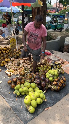 Summer Special Palm Fruit Cutting Skills
